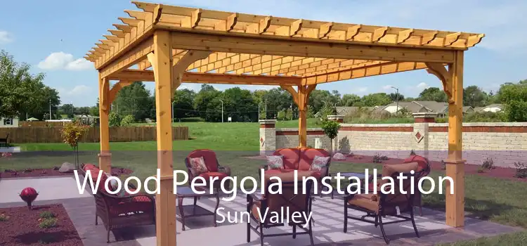 Wood Pergola Installation Sun Valley