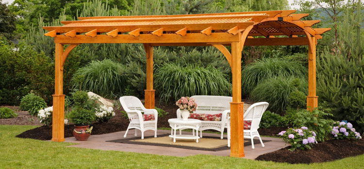 Cedar Wood Pergola Installation in Sun Valley, CA